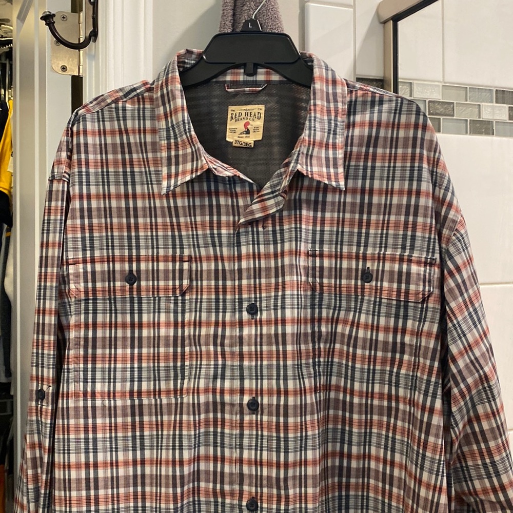 Red Head casual button down